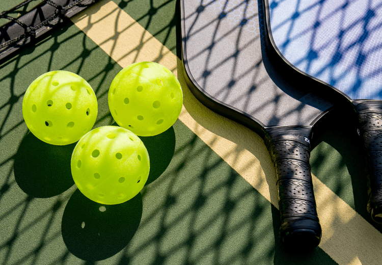 Sports venue with courts